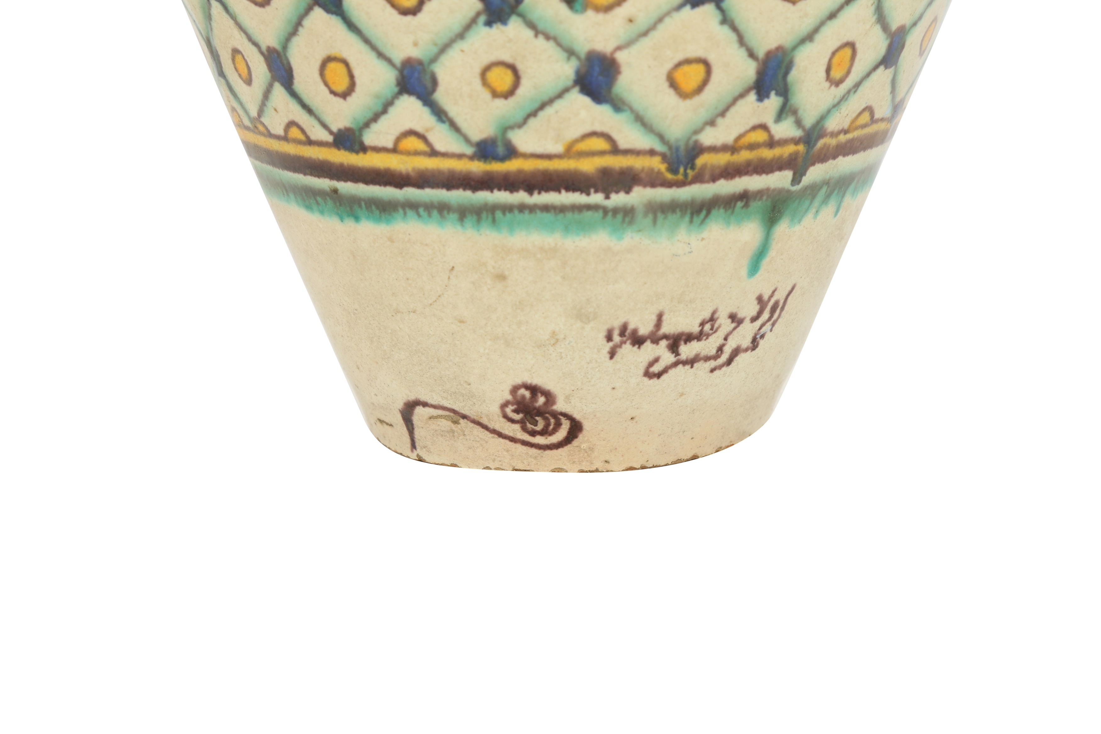 Lot 643 - A POLYCHROME-PAINTED CHEMLA POTTERY WATER