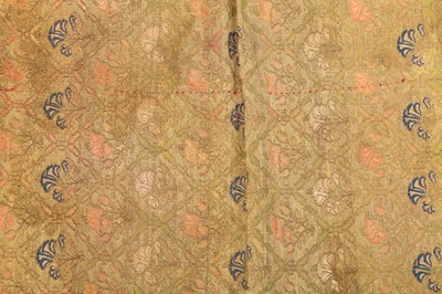 Lot 1043 - TWO PANELS OF BROCADED SILK