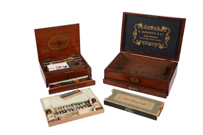 Lot 196 - TWO LATE 19TH CENTURY ENGLISH PAINTER'S BOXES