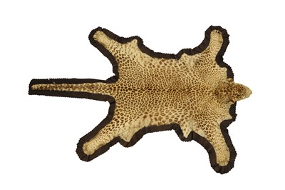 Lot 228 - TAXIDERMY: AN INDIAN LEOPARD SKIN ( PANTHERA PARDUS PARDUS), BY TOCHER & TOCHER,  EARLY 20TH CENTURY