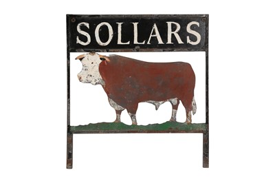 Lot 247 - AN EARLY 20TH CENTURY PAINTED METAL SHOP SIGN