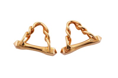 Lot 164 - Boucheron l A pair of gold cufflinks