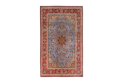 Lot 94 - AN EXTREMELY FINE PART SILK ISFAHAN RUG
