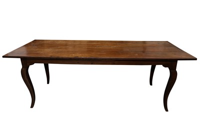 Lot 161 - A FRENCH PROVINCIAL FRUITWOOD FARMHOUSE TABLE, 19TH CENTURY