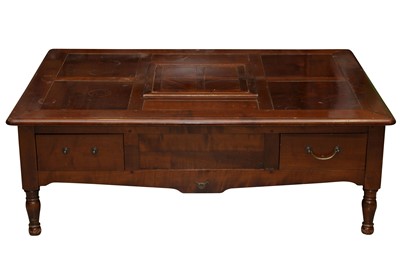 Lot 150 - A FRENCH CHERRYWOOD COFFEE TABLE, LATE 20TH CENTURY