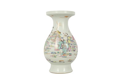 Lot 861 - A CHINESE FAMILLE ROSE 'EIGHT IMMORTALS' VASE.