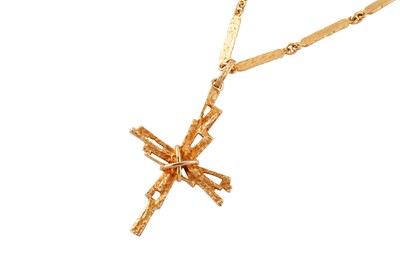 Lot 181 - A. Daou | A cross pendant necklace, circa 1965