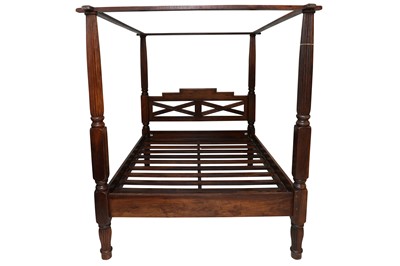 Lot 187 - A CONTEMPORARY MAHOGANY FOUR POSTER BED