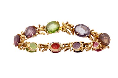 Lot 134 - A multi-gem bracelet