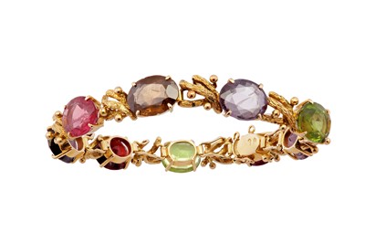 Lot 134 - A multi-gem bracelet