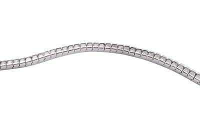 Lot 47 - A diamond line bracelet