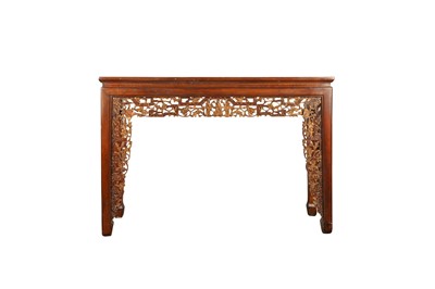 Lot 976 - A CHINESE WOOD ALTAR TABLE.