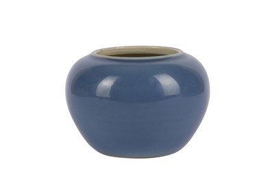 Lot 934 - A CHINESE BLUE-GLAZED WASHER.