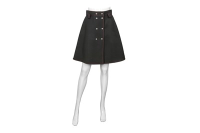Lot 488 - Louis Vuitton Black A line Skirt - Size 38
