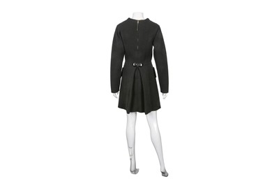 Lot 415 - Louis Vuitton Black Wool A Line Dress - Size M