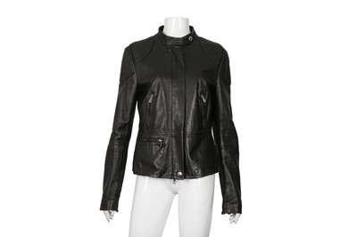 Lot 484 - Dolce & Gabbana Black Leather Biker Jacket