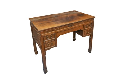 Lot 654 - A CHINESE-STYLE WOOD DESK.