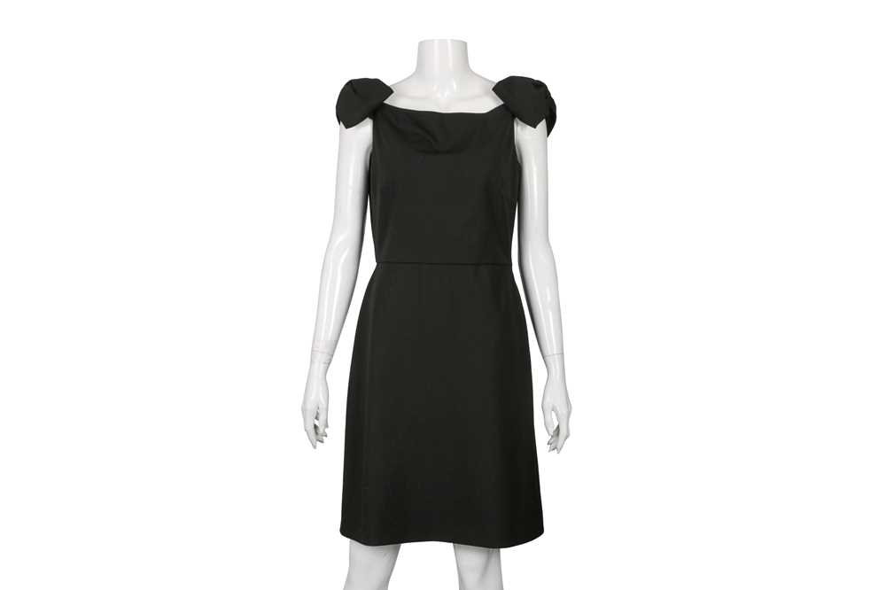 Lot 414 - Valentino Technocouture Black Bow Dress - Size 44