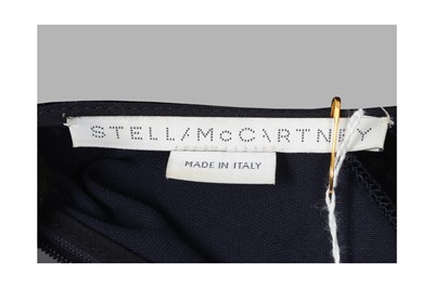 Lot 131 - Stella McCartney Navy Velvet Ruched Dress - Size 44