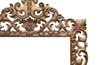 Lot 228 - AN ITALIAN FLORENTINE 19TH CENTURY CARVED, PIERCED AND GILDED FRAME