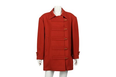 Lot 47 - Hermes Brick Red Wool Short Jacket - Size 44
