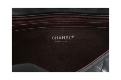 Lot 504 - Chanel Black Jumbo Single Flap Bag