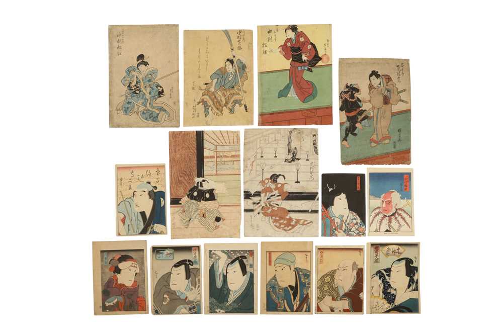 JAPANESE WOODBLOCK PRINTS BY OSAKA SCHOOL ARTISTS.