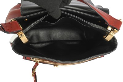 Lot 626 - Chloe Burgundy Tri Colour Flap Bag
