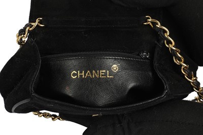 Lot 307 - Chanel Black Trapeze Chain CC Logo Clutch
