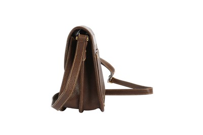 Lot 184 - Gucci Brown Small Saddle Bag