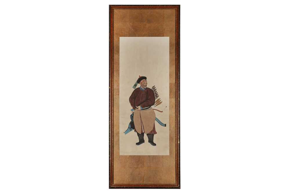 Lot 234 - Portrait of an Oriental Man Wearing Traditional Clothes