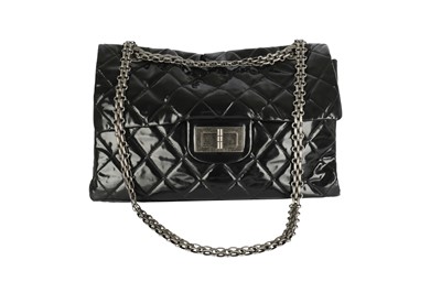 Lot 463 - Chanel Black PVC XXL Reissue Flap Bag