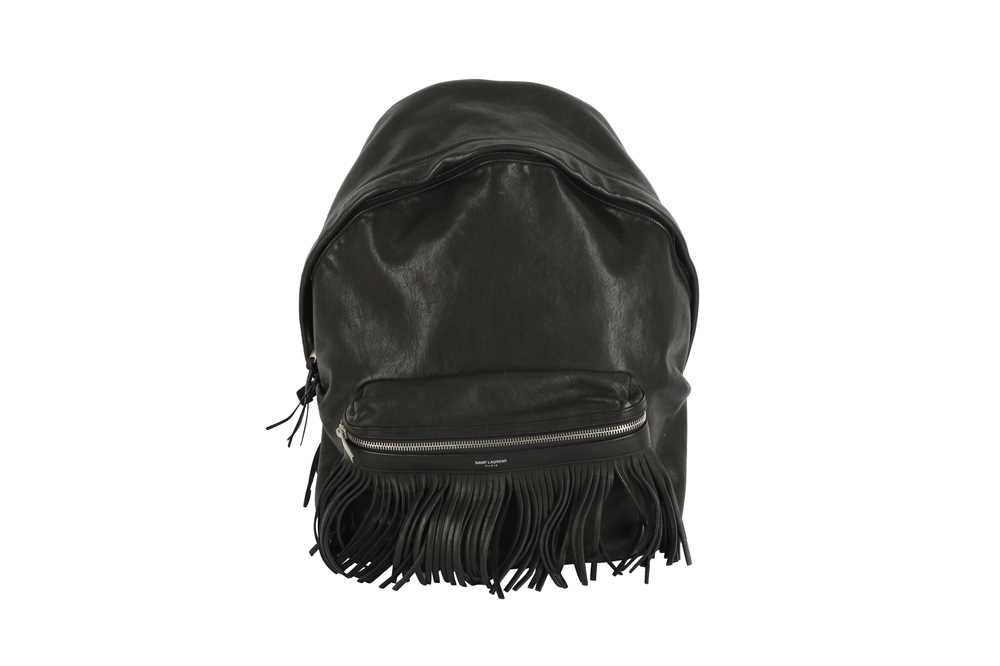 Lot 481 - Saint Laurent Black Delave Fringe Backpack