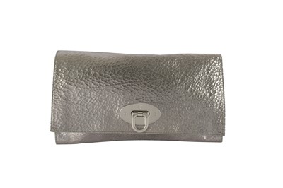 Lot 448 - Mulberry Silver Flat Clutch Bag