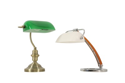 Lot 930 - A FIRSTLIGHT CHROME DESK LAMP, 20TH CENTURY