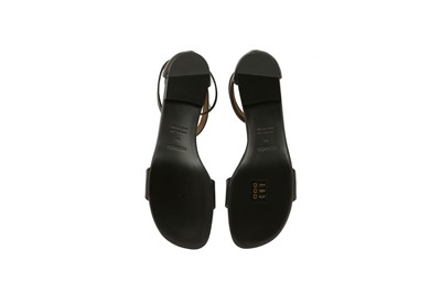 Lot 492 - Hermes Black Baia Sandal - Size 40