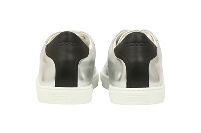 Lot 450 - Hermes Gris Argent Avantage Sneaker - Size 40