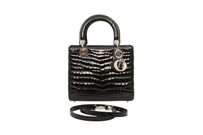 Lot 471 - λ Christian Dior Black Crocodile Medium Lady Dior Bag