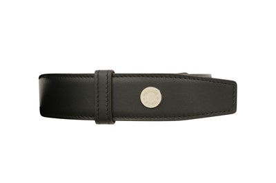 Lot 491 - Hermes Black Portland Complete Belt - Size 100