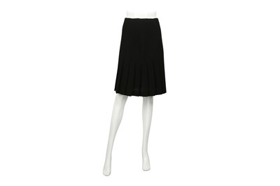 Lot 429 - Chanel Black Crepe Pleated Skirt