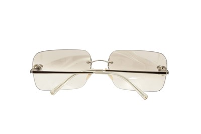 Lot 460 - Chanel Silver Rimless CC Logo Sunglasses