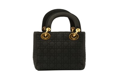 Lot 311 - Christian Dior Black Mini Lady Dior Bag