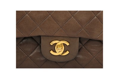Lot 173 - Chanel Brown Small Double Flap Bag