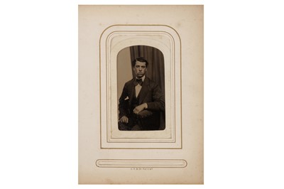 Lot 154 - An American Tintype Carte De Visite Album, c.1860s