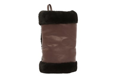Lot 215 - Hermes Brown Pole Nord Fur Hand Muff