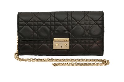 Lot 314 - Christian Dior Black Miss Dior Wallet On Chain