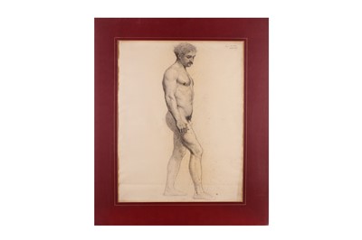 Lot 1014 - TWO ACADEMIC NUDE DRAWINGS, FRENCH SCHOOL