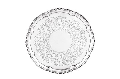 Lot 467 - A George III sterling silver salver, London 1772 by Richard Rugg