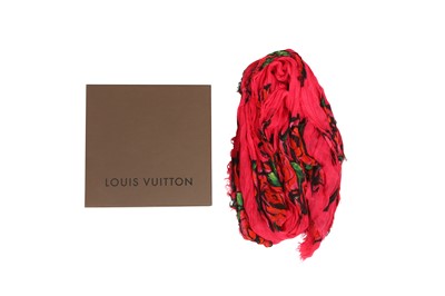 Lot 10 - Louis Vuitton Stephen Sprouse Fuchsia Monogram Roses Scarf