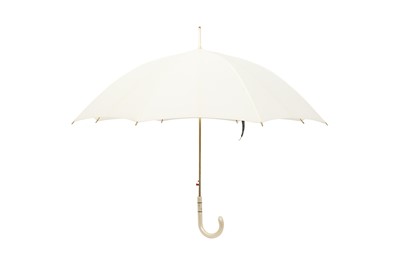 Lot 397 - Christian Dior White Logo Umbrella
